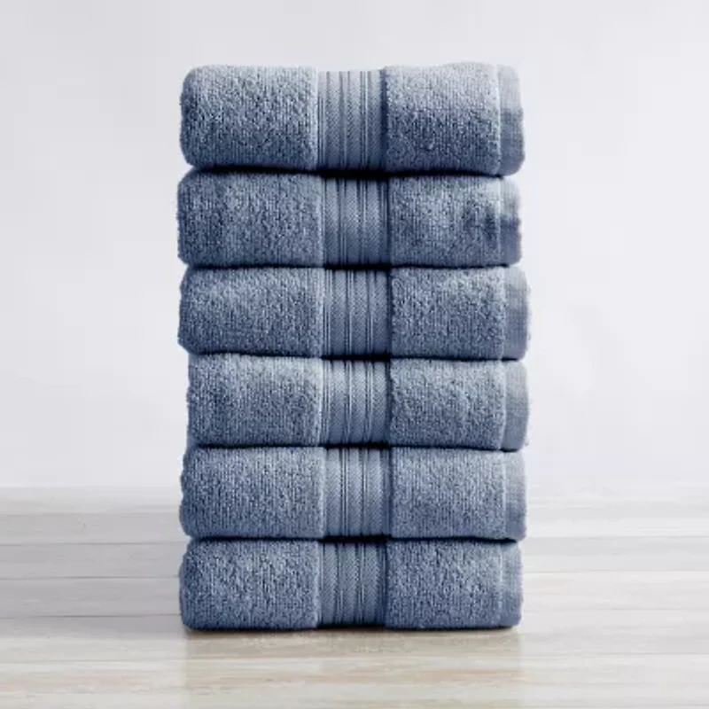 Linery Cotton Everyday 6 Pc Hand Towel Set