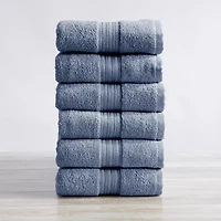 Linery Cotton Everyday 6 Pc Hand Towel Set