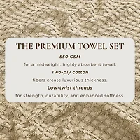 Linery Cotton Quick-Dry Textured 6-pc. Hand Towel