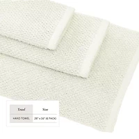 Linery Cotton Quick- Dry Textured 6-pc. Hand Towel