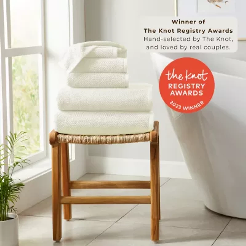 Linery Cotton Quick- Dry Textured 6-pc. Hand Towel