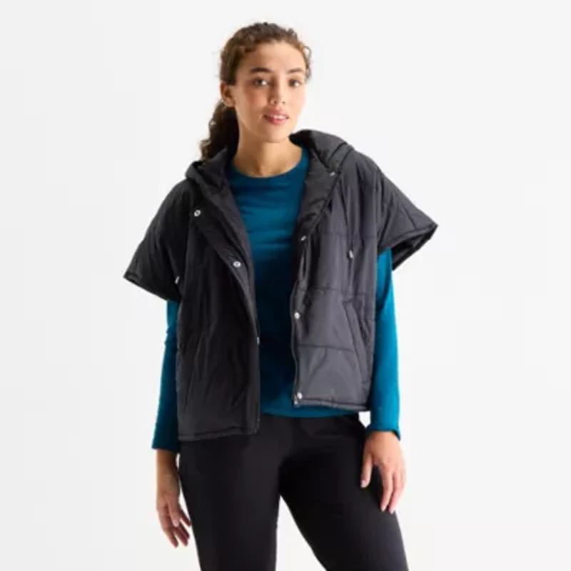 Xersion Womens Woven Poncho Vest