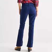 St. John's Bay Womens Mid Rise Bootcut Corduroy Pant