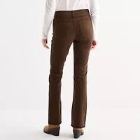 St. John's Bay Womens Mid Rise Bootcut Corduroy Pant