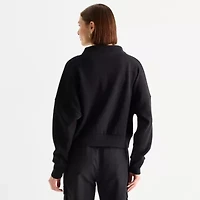 Stylus Womens Funnel Neck Long Sleeve Sweatshirt
