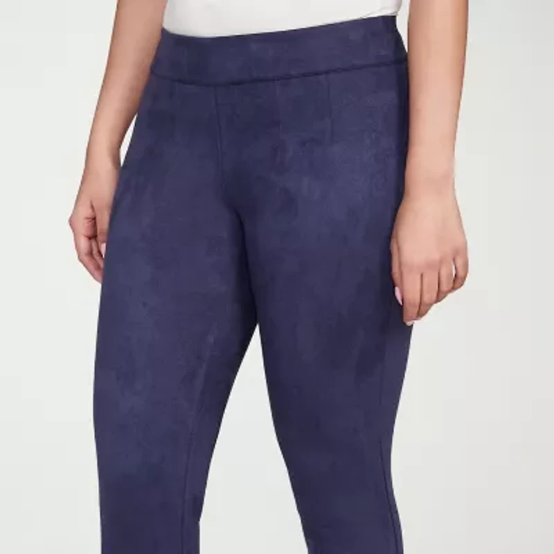 Hearts Of Palm Womens Skinny Mid Rise Pull-On Pant