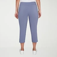 Hearts Of Palm Womens Straight Mid Rise Capri Pant