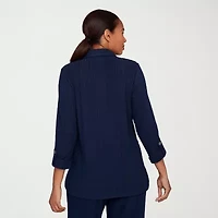 Hearts Of Palm Womens 3/4 Sleeve Tunic Top