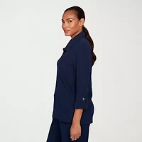 Hearts Of Palm Womens 3/4 Sleeve Tunic Top