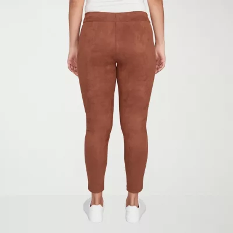 Hearts Of Palm Womens Skinny Mid Rise Pull-On Pant