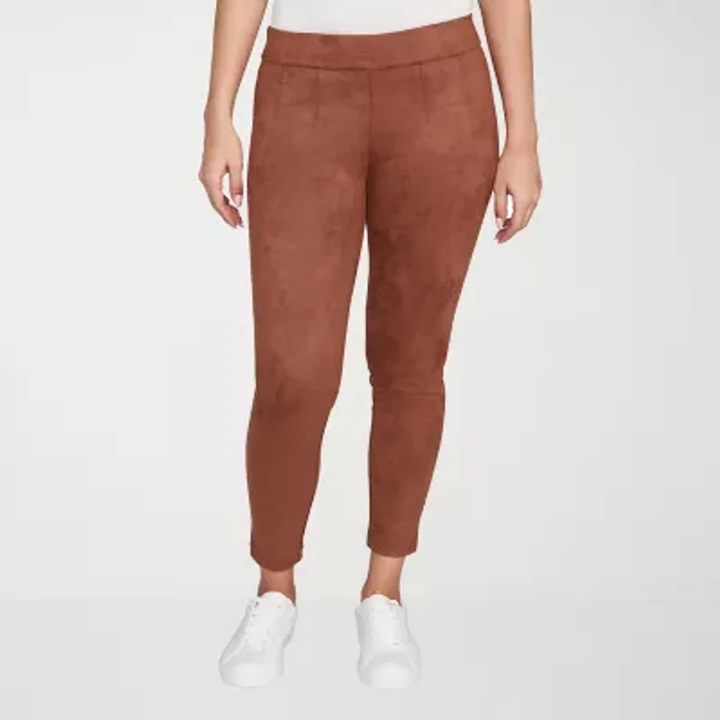 Hearts Of Palm Womens Skinny Mid Rise Pull-On Pant