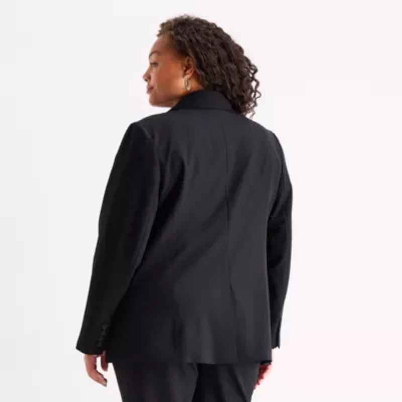 Worthington Womens Regular Fit Plus Blazer