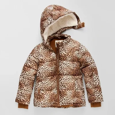 Thereabouts Little & Big Kid Girls Water Resistant Heavyweight Puffer Jacket