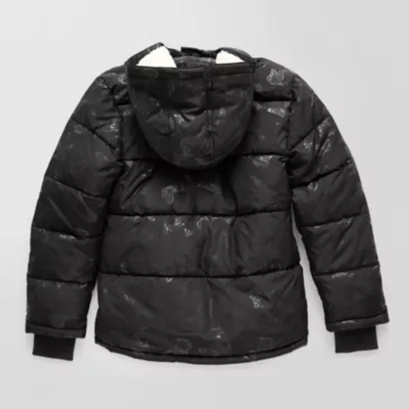 Thereabouts Little & Big Kid Girls Adaptive Water Resistant Easy-on + Easy-off Heavyweight Puffer Jacket