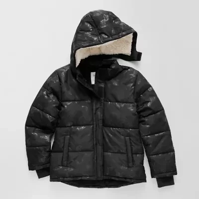 Thereabouts Little & Big Kid Girls Adaptive Water Resistant Easy-on + Easy-off Heavyweight Puffer Jacket