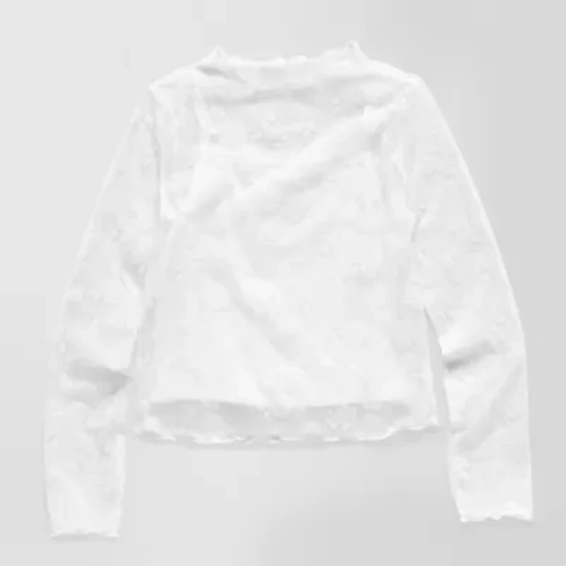 Thereabouts Little & Big Kid Girls Round Neck Long Sleeve T-Shirt