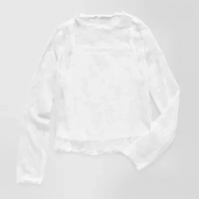 Thereabouts Little & Big Kid Girls Round Neck Long Sleeve T-Shirt