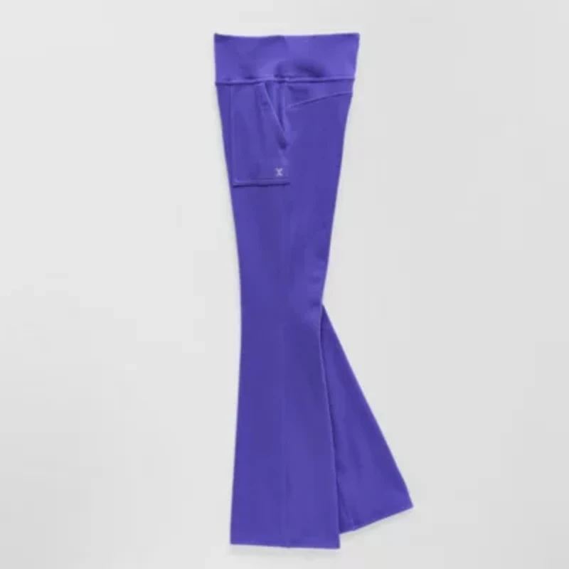 Xersion Little & Big Kid Girls High Rise Flare Regular Fit Pull-On Pant