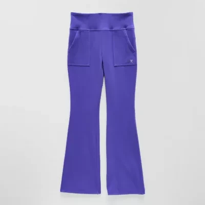 Xersion Little & Big Kid Girls High Rise Flare Regular Fit Pull-On Pant