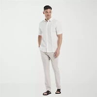 Cubavera Drawstring Mens Regular Fit Flat Front Pant