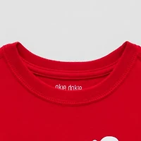 Okie Dokie Toddler & Little Boys Crew Neck Long Sleeve Adaptive Regular Fit Graphic T-Shirt