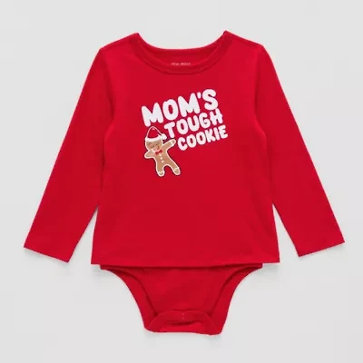Okie Dokie Toddler & Little Boys Adjustable Features Bodysuit Closure Adaptive Crew Neck Long Sleeve