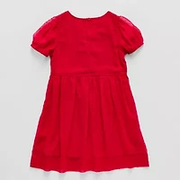 Thereabouts Little & Big Kid Girls Short Sleeve A-Line Dress