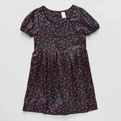 Thereabouts Little & Big Kid Girls Short Sleeve A-Line Dress