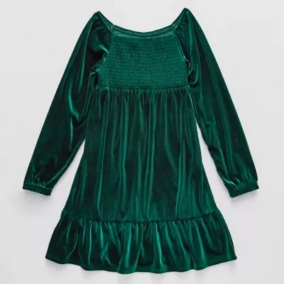 Thereabouts Little & Big Kid Girls Long Sleeve A-Line Dress