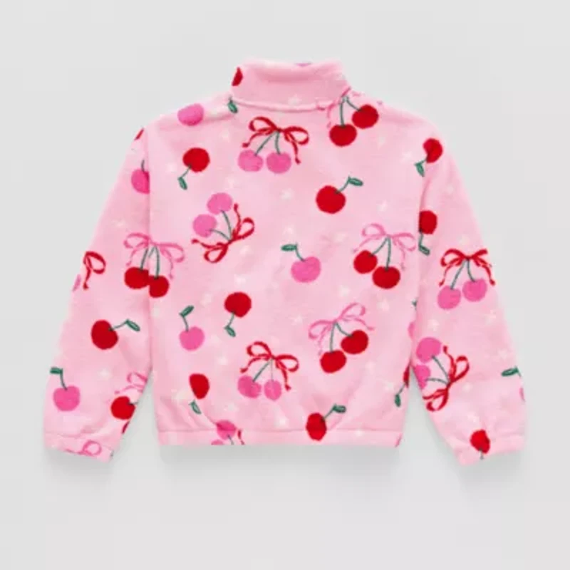 Thereabouts Little & Big Kid Girls Mock Neck Long Sleeve Layered Top