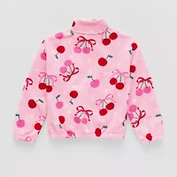 Thereabouts Little & Big Kid Girls Mock Neck Long Sleeve Layered Top