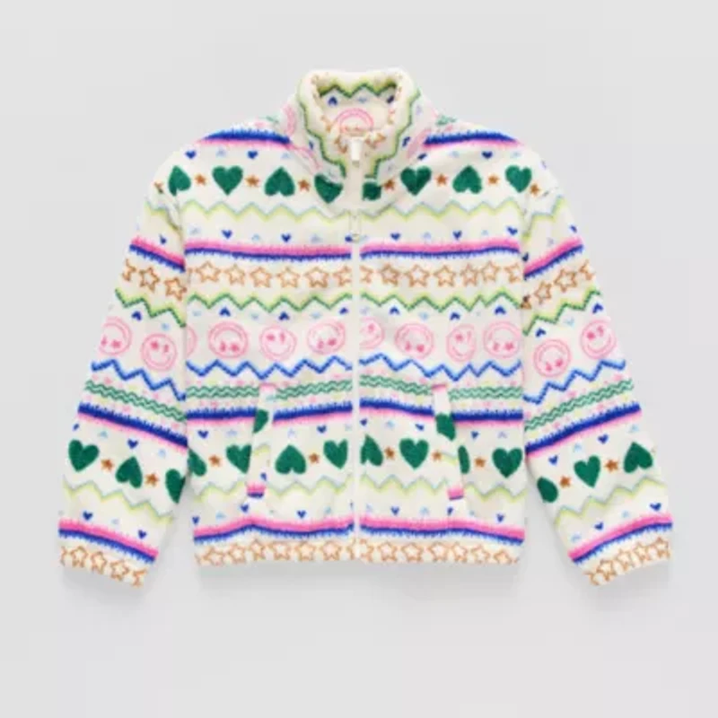 Thereabouts Little & Big Kid Girls Mock Neck Long Sleeve Layered Top