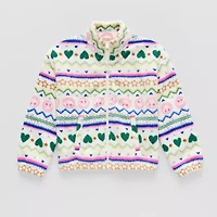 Thereabouts Little & Big Kid Girls Mock Neck Long Sleeve Layered Top