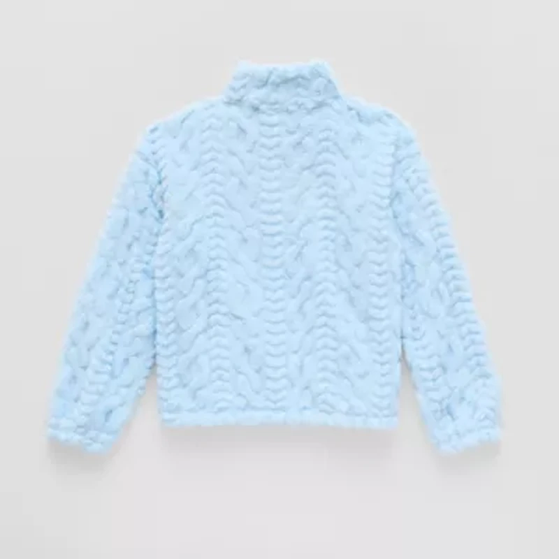 Thereabouts Little & Big Kid Girls Mock Neck Long Sleeve Layered Top