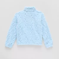 Thereabouts Little & Big Kid Girls Mock Neck Long Sleeve Layered Top