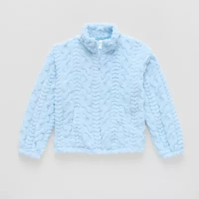 Thereabouts Little & Big Kid Girls Mock Neck Long Sleeve Layered Top