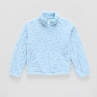 Thereabouts Little & Big Kid Girls Mock Neck Long Sleeve Layered Top