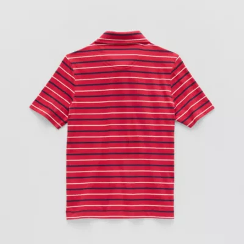 U.S. Polo Assn. Little & Big Kid Boys Short Sleeve Regular Fit Embroidered Shirt