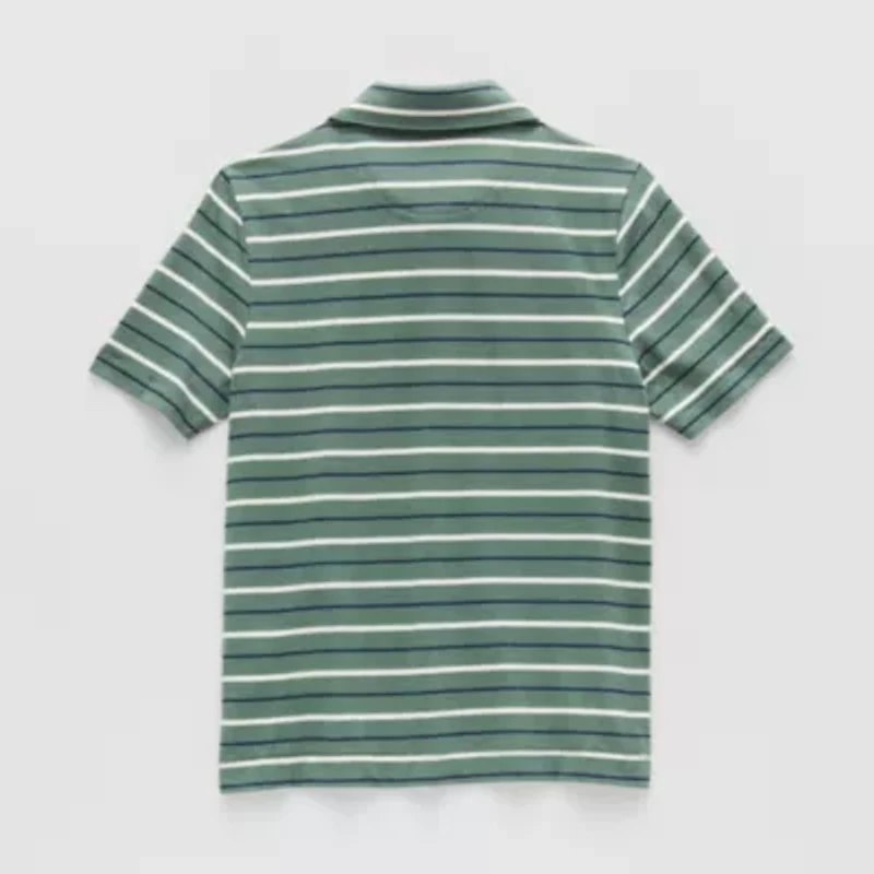U.S. Polo Assn. Little & Big Kid Boys Short Sleeve Regular Fit Embroidered Shirt