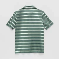 U.S. Polo Assn. Little & Big Kid Boys Short Sleeve Regular Fit Embroidered Shirt