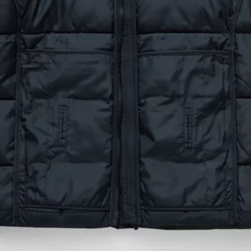 St. John's Bay Mens Adaptive Water Resistant Hidden Access Opening Midweight Puffer Jacket