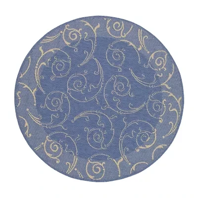 Safavieh Torvald Oriental Indoor Outdoor Round Area Rug