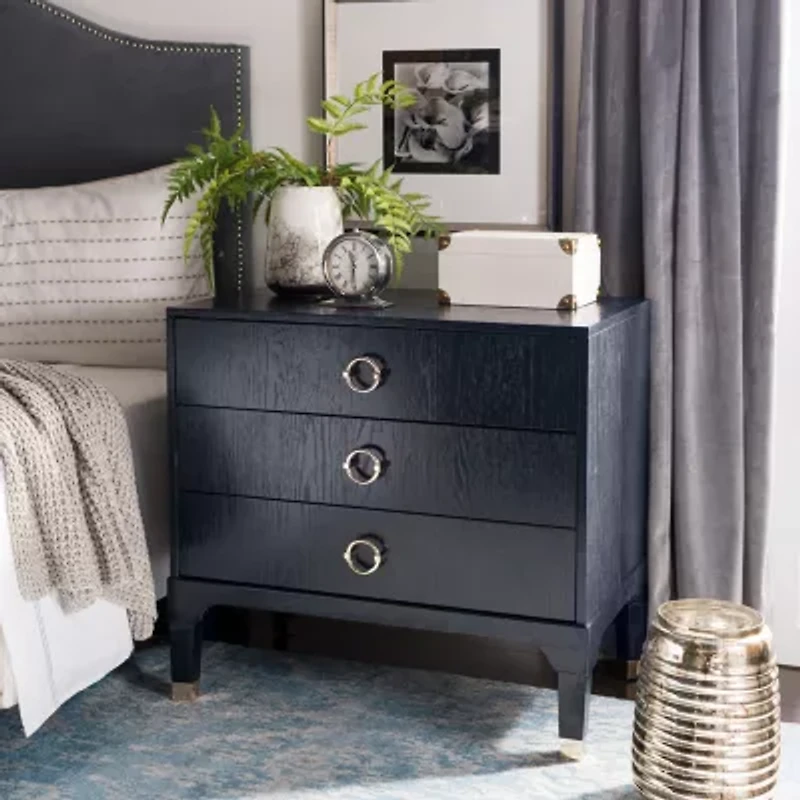 Lorna 3-Drawer Nightstand