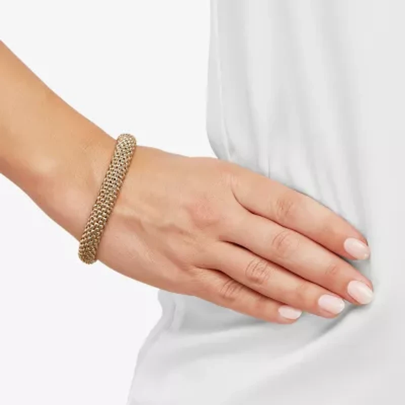 Made in Italy Womens 14K Gold 7.25 Inch Link Bracelet