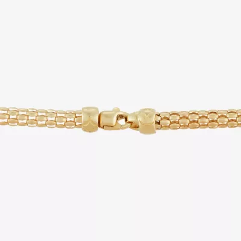 Made in Italy Womens 14K Gold 18 Inch Link Necklace