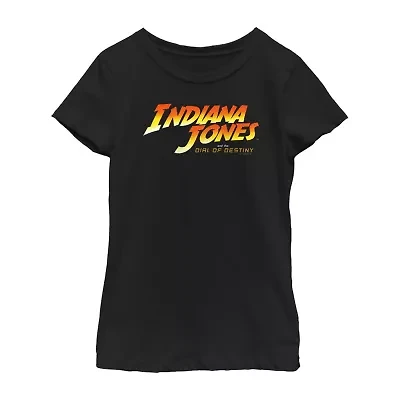 Little & Big Kid Girls Round Neck Short Sleeve Regular Fit Graphic T-Shirt