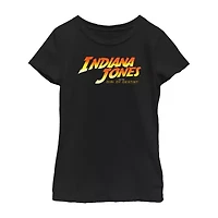Little & Big Kid Girls Round Neck Short Sleeve Regular Fit Graphic T-Shirt