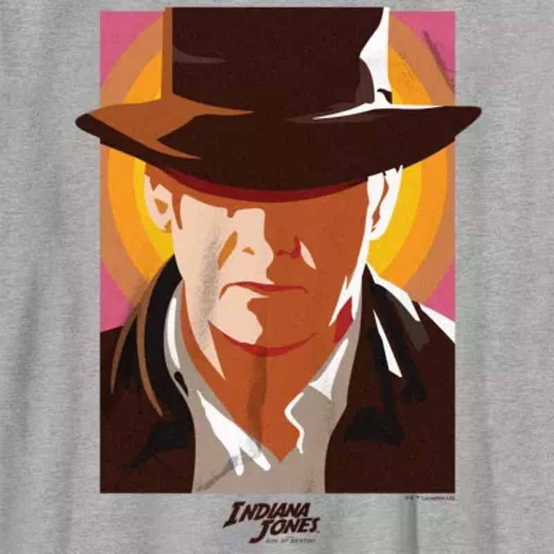 Disney Collection Indiana Jones Little & Big Kid Boys Crew Neck Short Sleeve Regular Fit Graphic T-Shirt