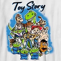 Disney Collection Little & Big Kid Boys Crew Neck Short Sleeve Regular Fit Buzz Lightyear Jessie Rex Graphic T-Shirt