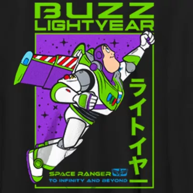 Disney Collection Little & Big Kid Boys Crew Neck Short Sleeve Regular Fit Buzz Lightyear Toy Story Woody Graphic T-Shirt